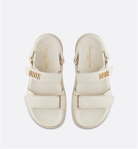 dior white strap sandals|Dior flat sandals women.